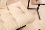 Atelier Del Sofa Nitta - Sofá-Cama de 2 Plazas en Crema
